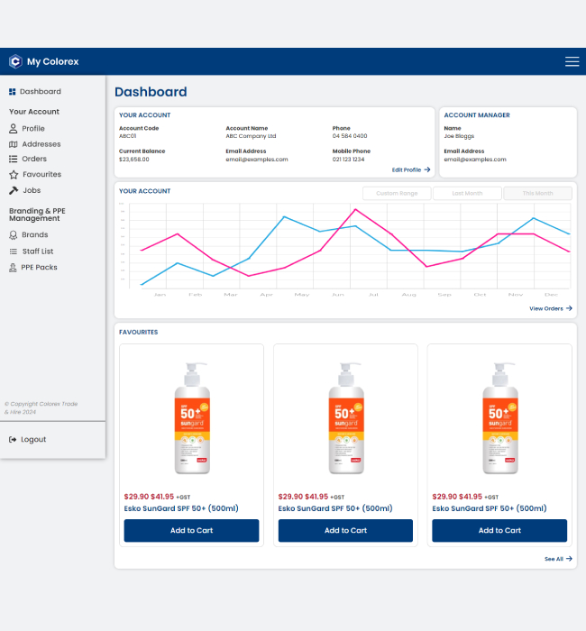 ReactJS, Web Services & WooCommerce Integration COLOREX- Portfolio