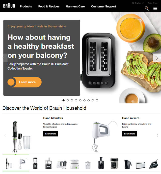 Multilingual Web Store for Kitchen & Household products in Germany