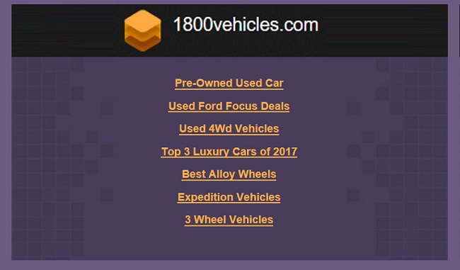 Enhancement of PHP Based Website -  1800vehicles