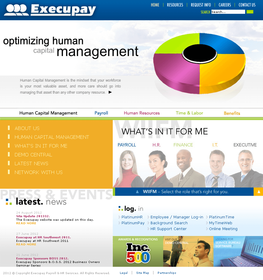 Joomla Website for Finance 'Execupay' – Payroll & HR Services